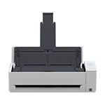 Scanner bianco ScanSnap iX1300 coperchio di estensione aperto