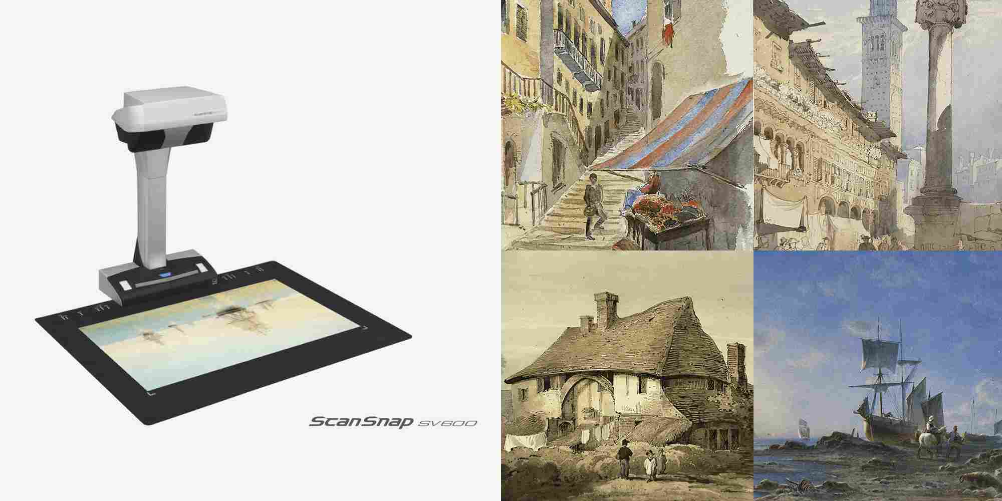 Watercolourworld.org paintings and ScanSnap SV600
