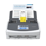 documentos de diferentes tamaños en un escáner ScanSnap ix1600 blanco