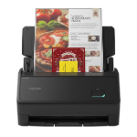 Different sized documents on a ScanSnap ix2400 black scanner