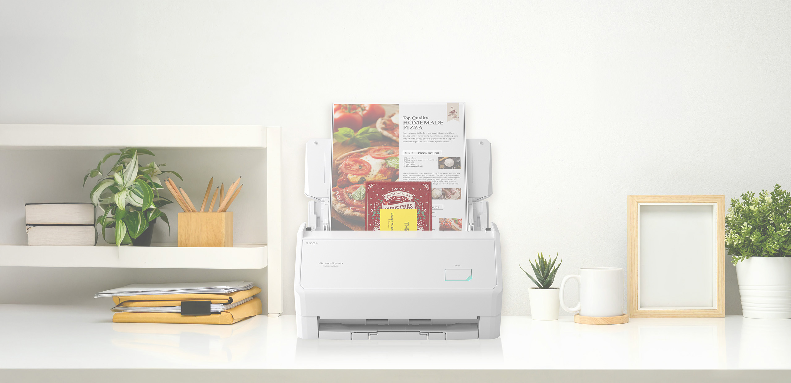 escaner ix2400 ScanSnap en blanco