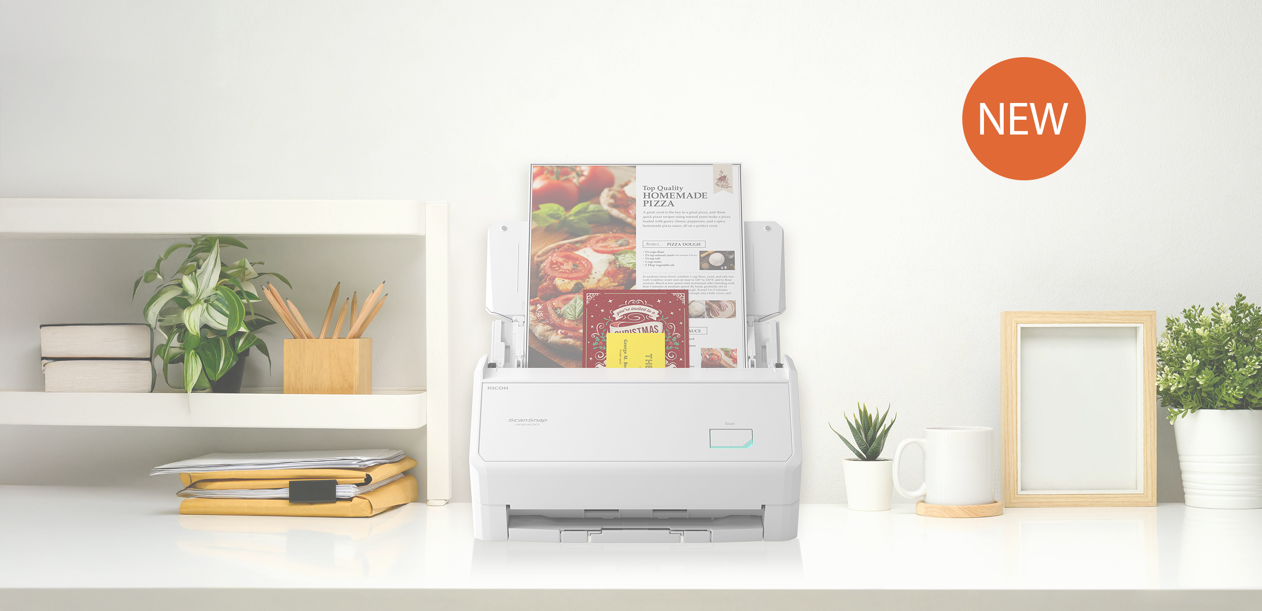 ScanSnap ix2400 white scanner