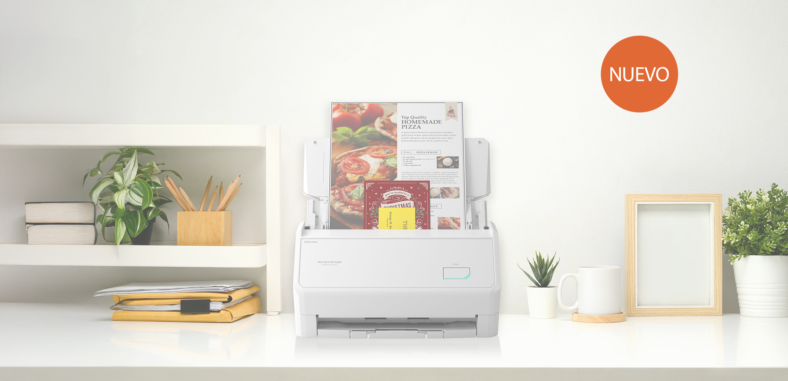 escaner ix2400 ScanSnap en blanco