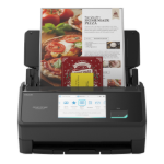 documentos de diferentes tamaños en un escáner ScanSnap ix2500 negro