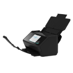 ScanSnap iX2500 nero vista laterale completamente aperto