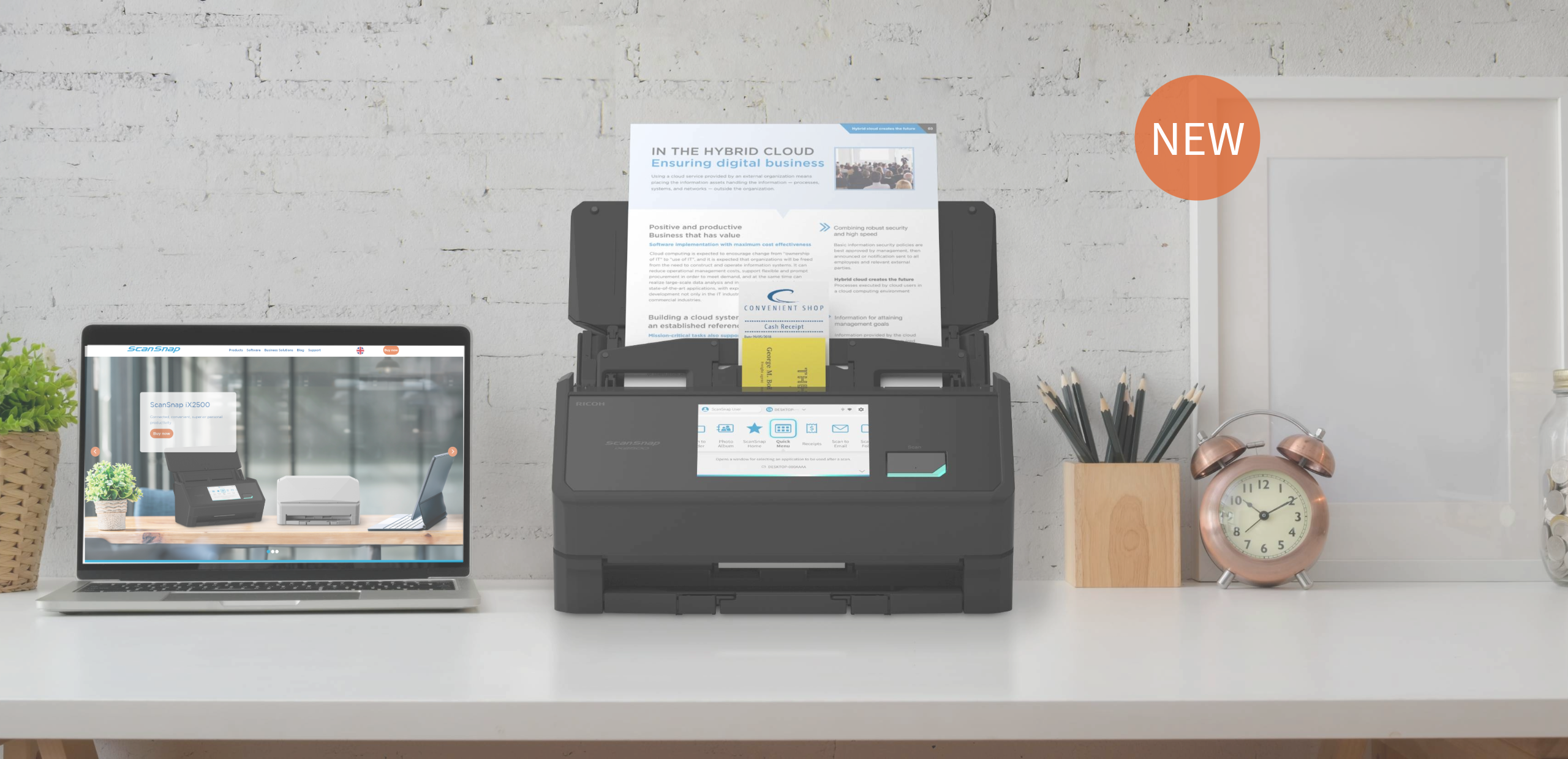 ScanSnap ix2500 black scanner
