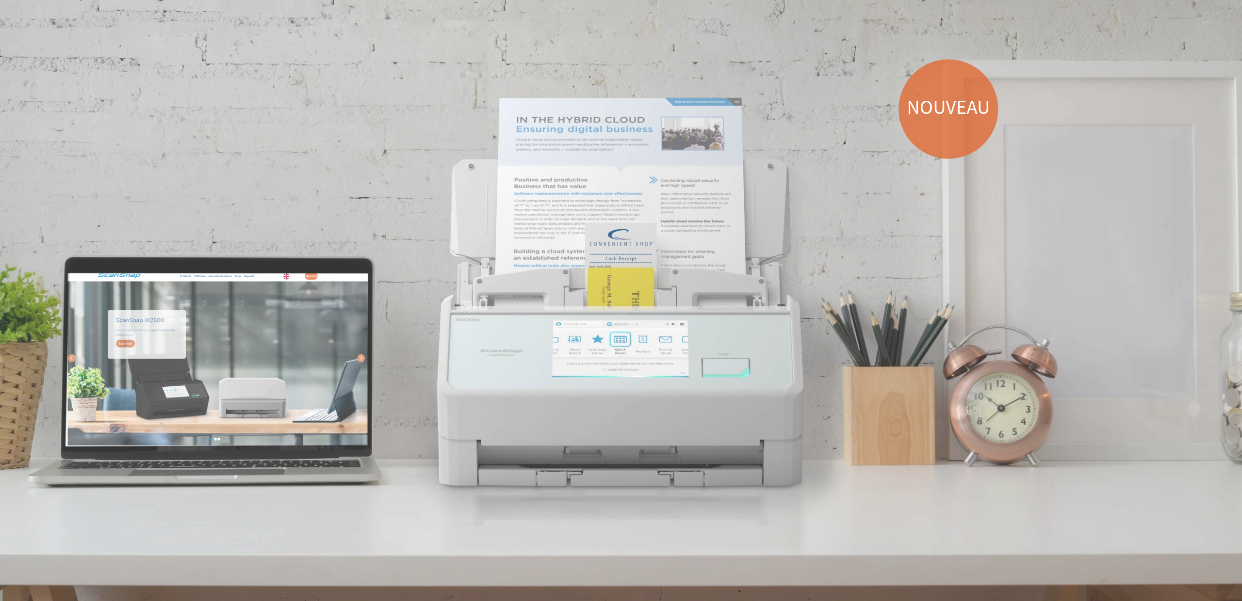 ScanSnap iX2500 Scanner Blanc