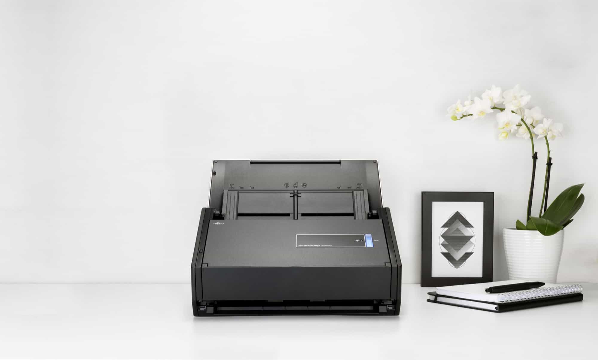 ScanSnap ix500 scanner top opened