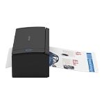 document being scanned with a ScanSnap iX1300 black scanner