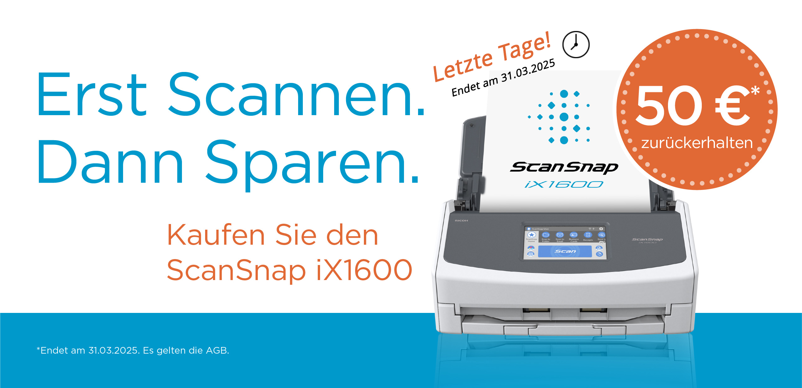 Erst Scannen. Dann Sparen. Angebot