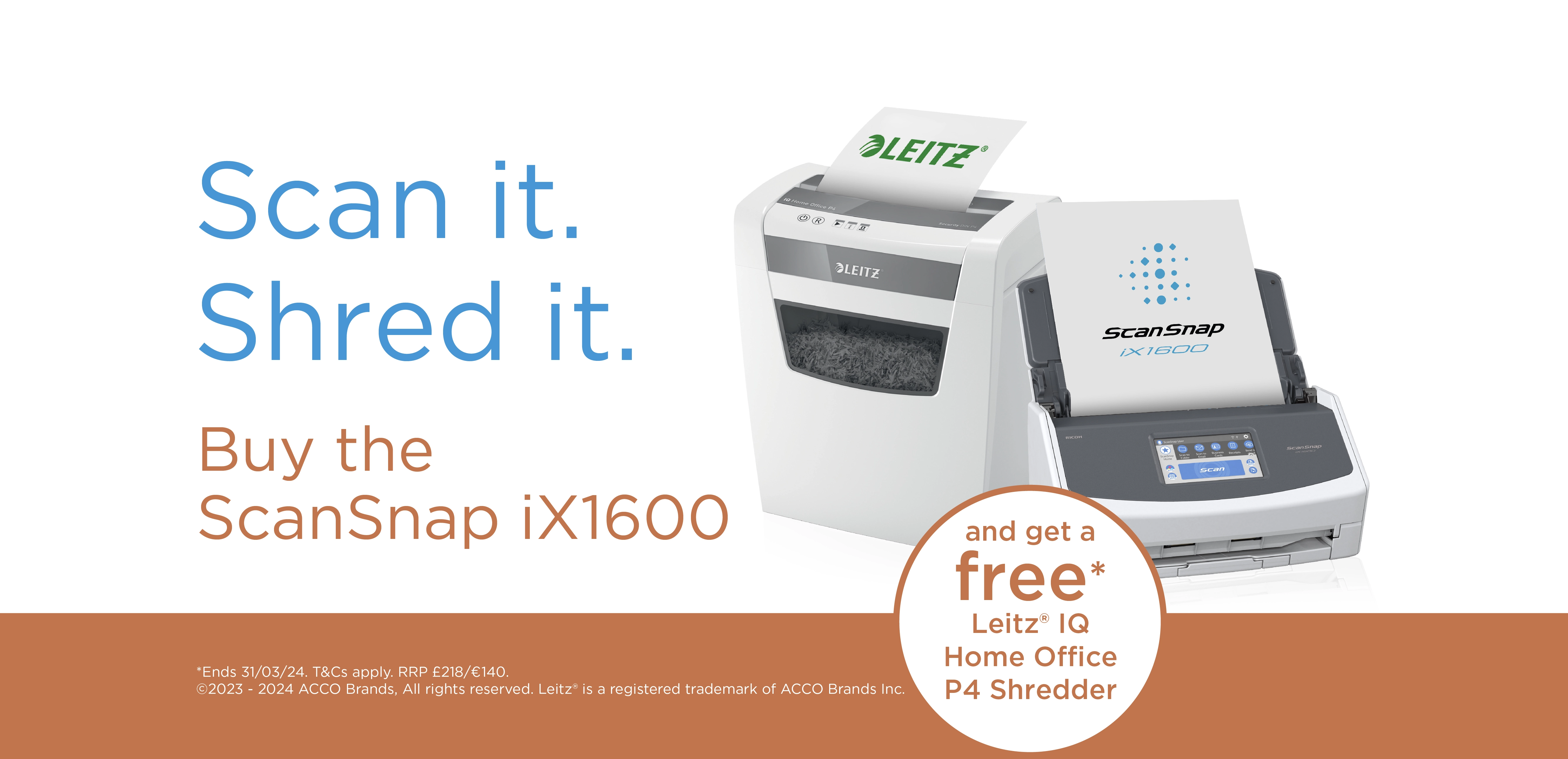 ScanSnap free shredder promotion