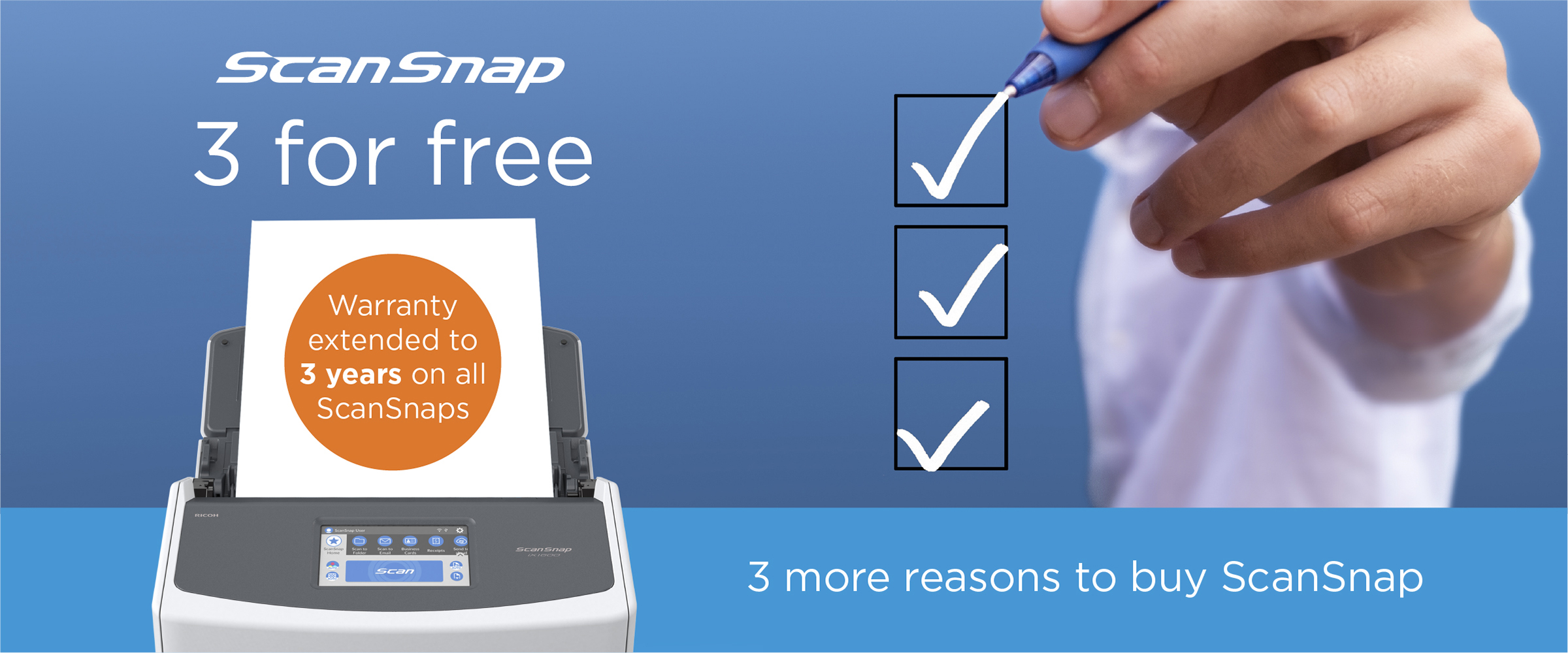 ScanSnap 3 for free promotion